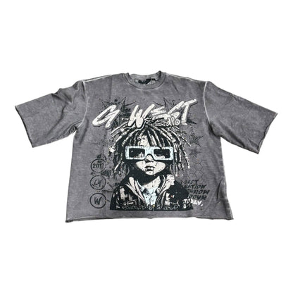G West 3/4 Cropped Rhinestone Urban Genesis