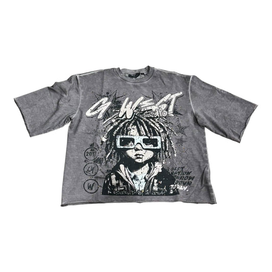 G West 3/4 Cropped Rhinestone Urban Genesis