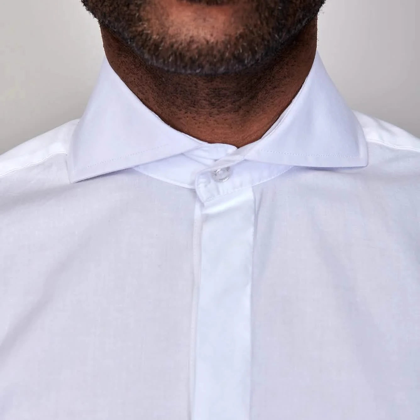 Steven Land – Poplin | Hidden Placket | Cutaway Collar | French Cuff