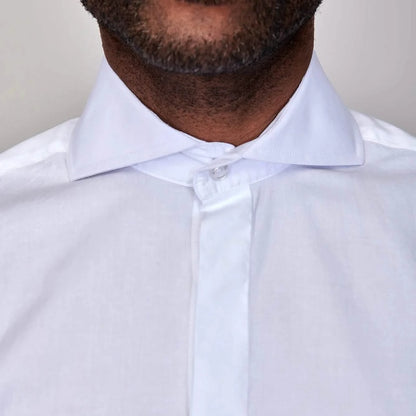 Steven Land – Poplin | Hidden Placket | Cutaway Collar | French Cuff