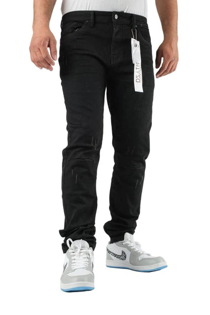 DZTR Distressed Super Stretch Denim – Slim Fit