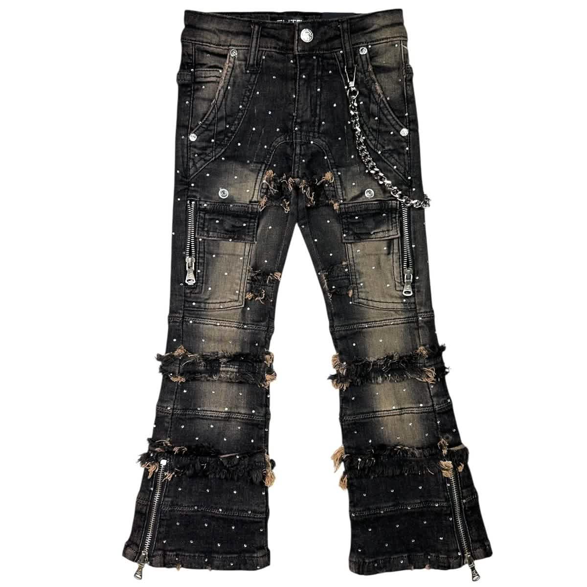 Elite Premium Denim Kids Rhinestone Jeans