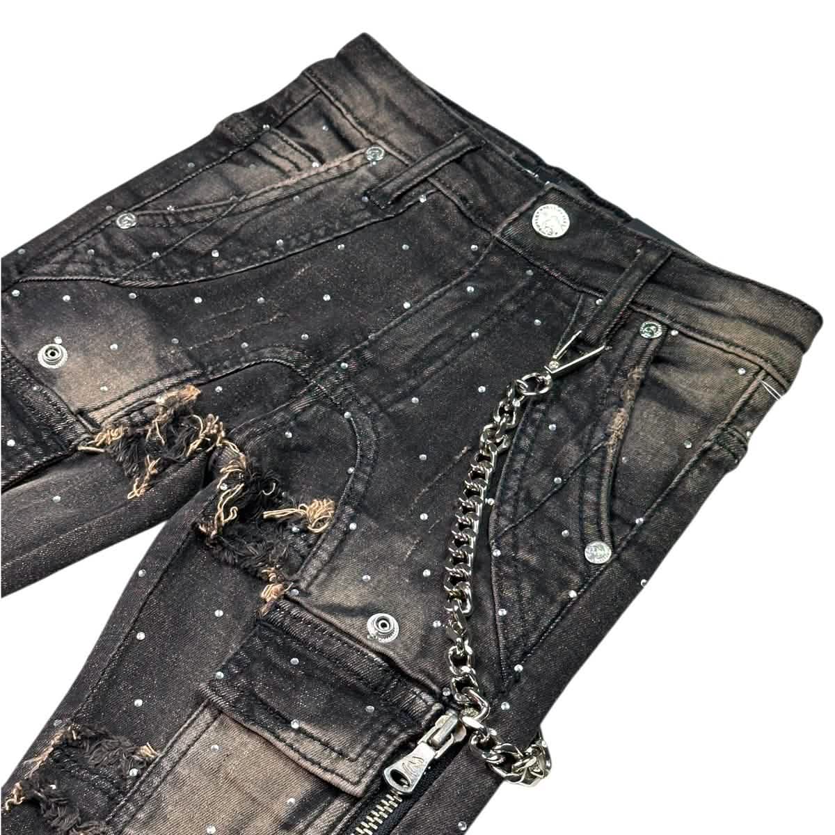 Elite Premium Denim Kids Rhinestone Jeans