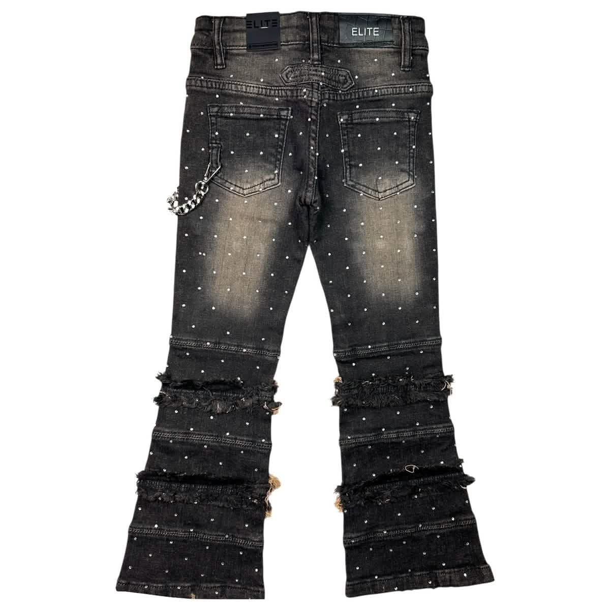 Elite Premium Denim Kids Rhinestone Jeans