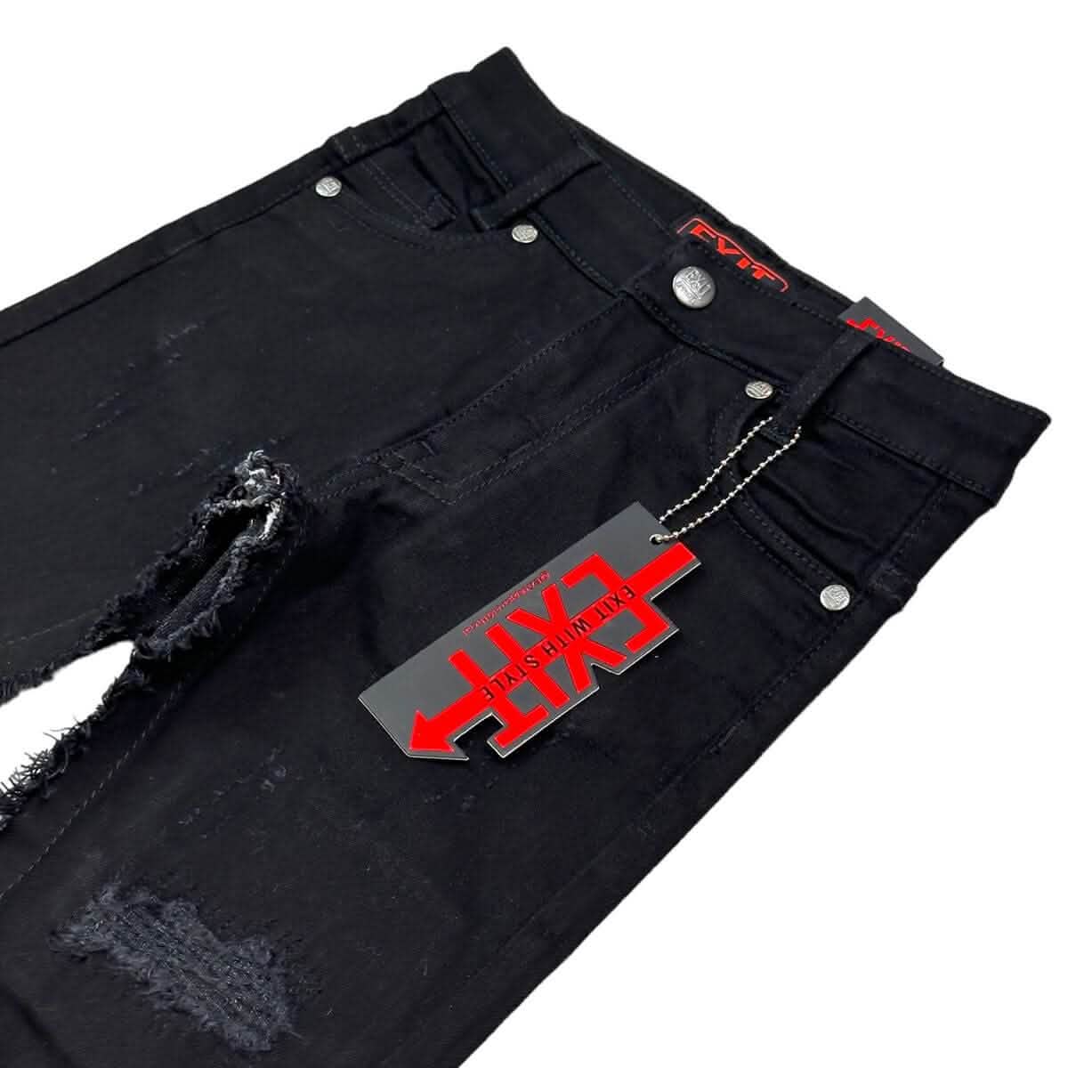 Exit Apparel Kid's Fringe Jean