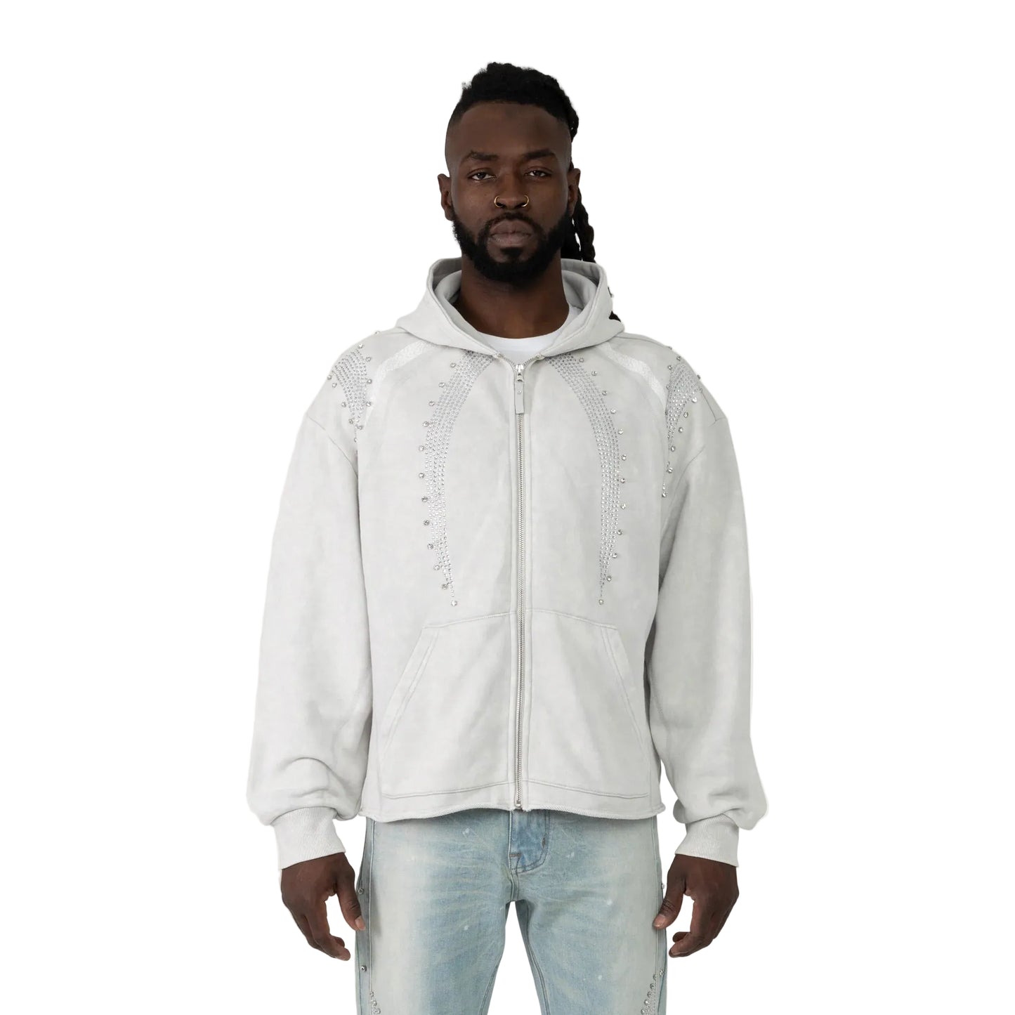 Smoke Rise Oversized Gemstone Hoodie