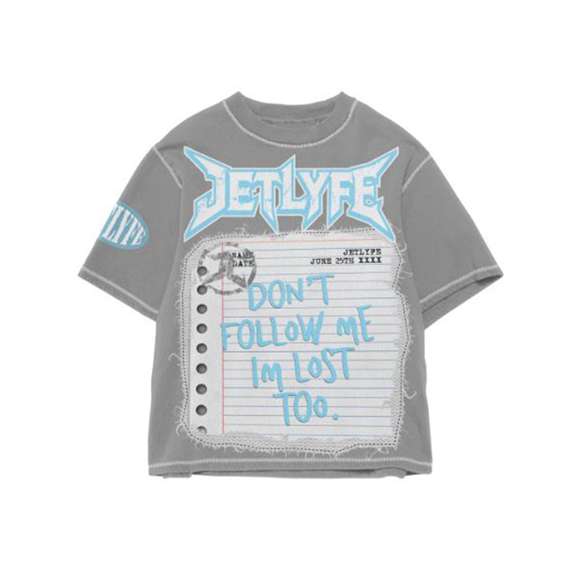 JETLYFE Don't Follow Me Grey Tee