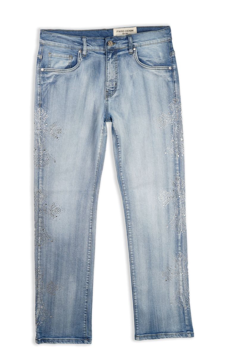 FWRD Kids Three Stone Relaxed Straight Denim Pant