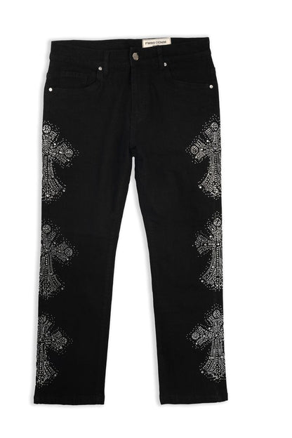 FWRD Kids Three Stone Relaxed Straight Denim Pant