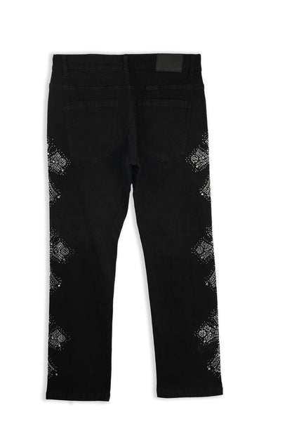 FWRD Kids Three Stone Relaxed Straight Denim Pant