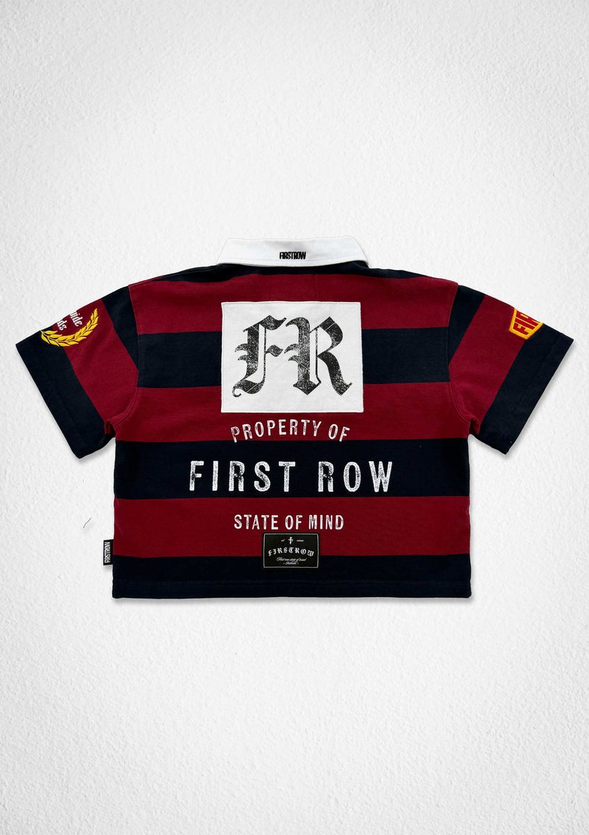 First Row Women's Match Day Club Crop Rugby Polo