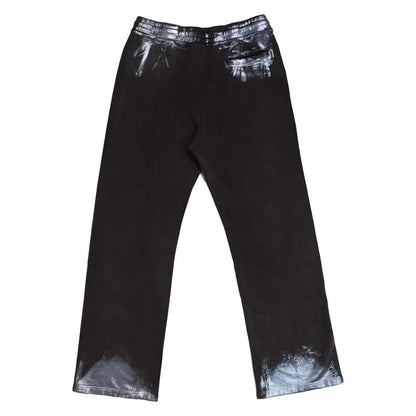 First Row Y2K Tribal Metallic Joggers