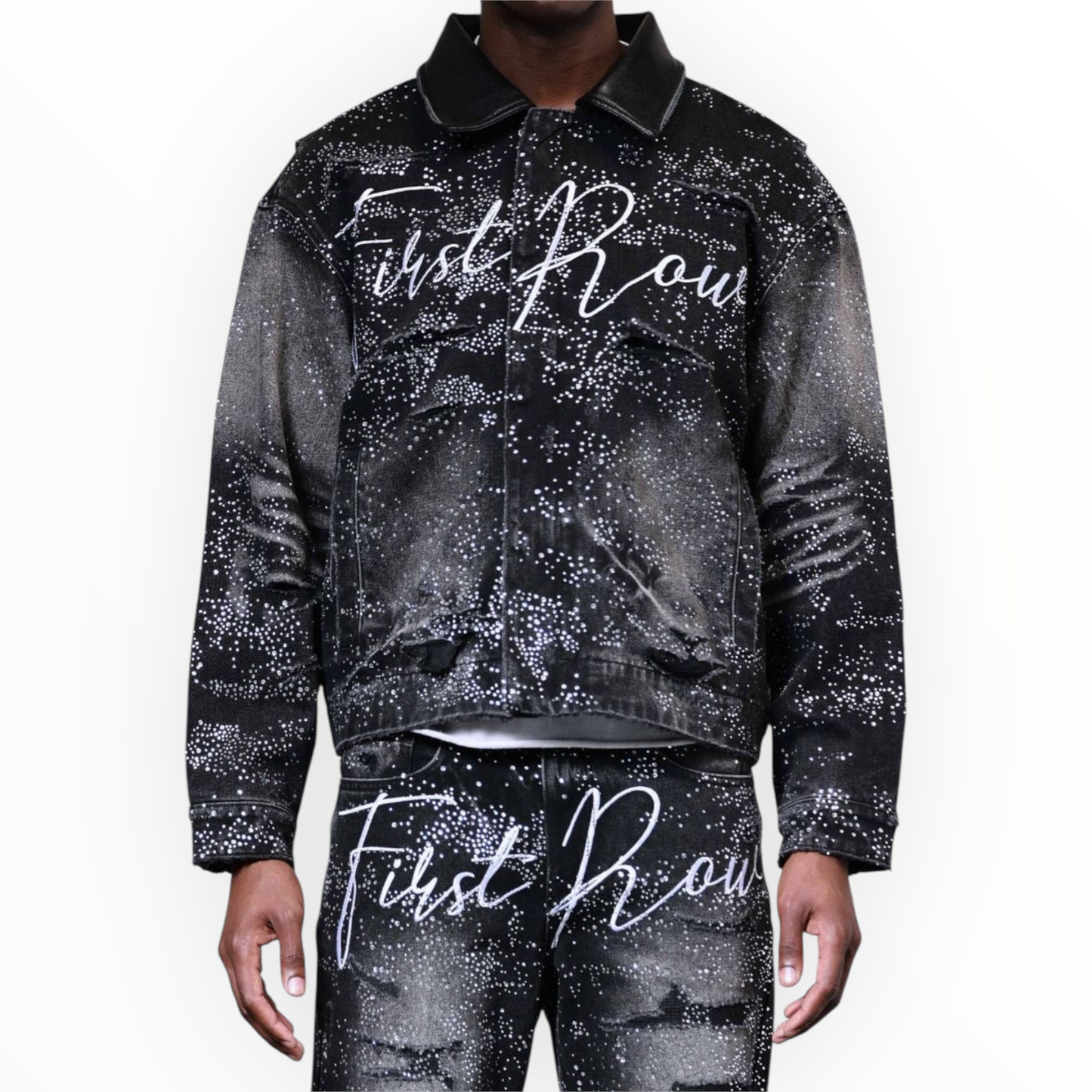 First Row Rhinestone Workwear Jacket