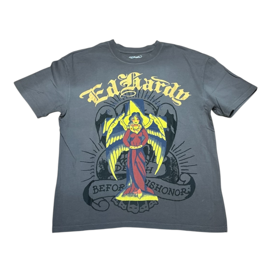 Ed Hardy Wing Cross Boxy Tee