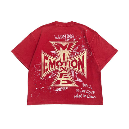 Mixed Emotion Crimson Tee