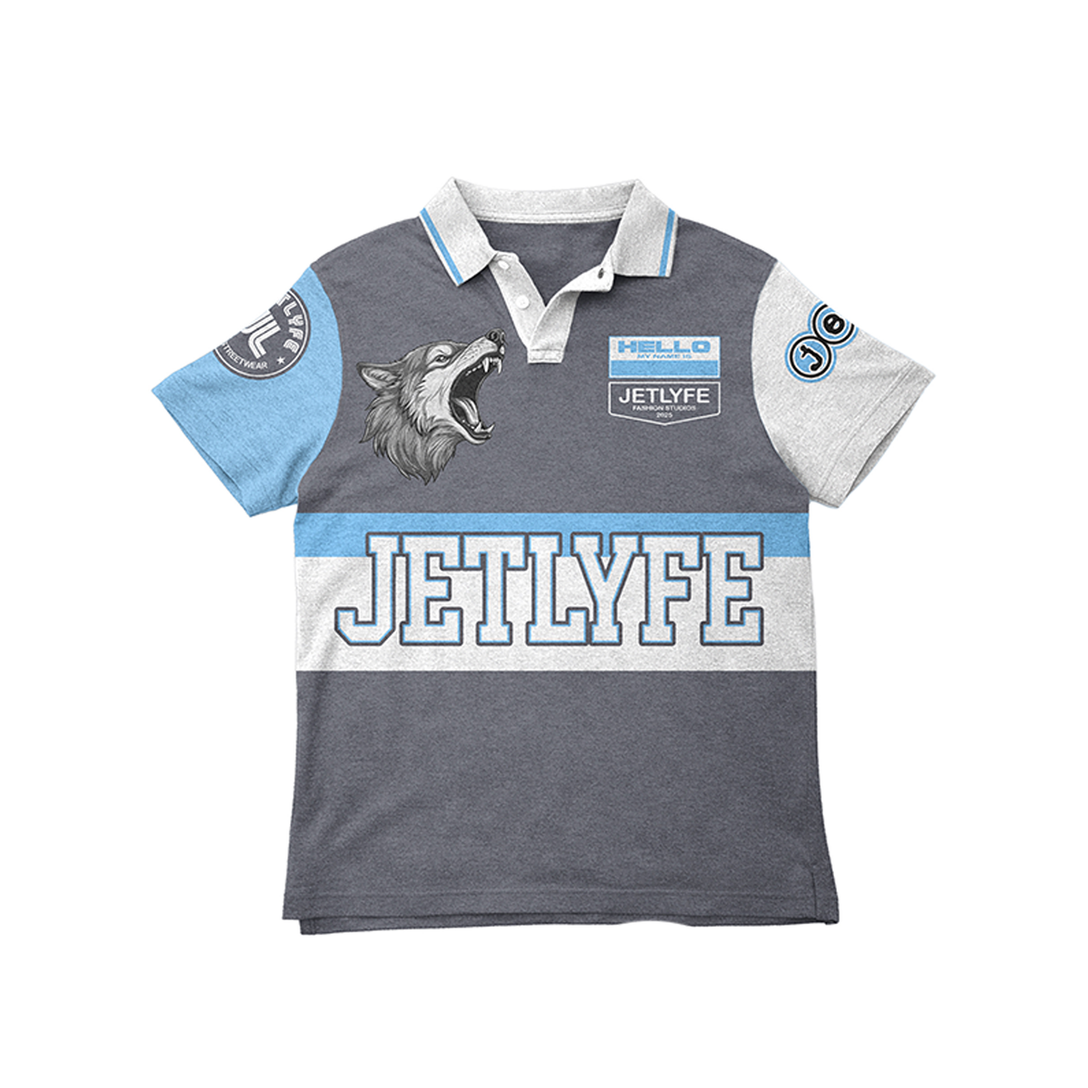 Jetlyfe Wolf Grey Polo