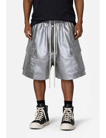 UNDEVELOPED Metallic Shine Cargo Shorts
