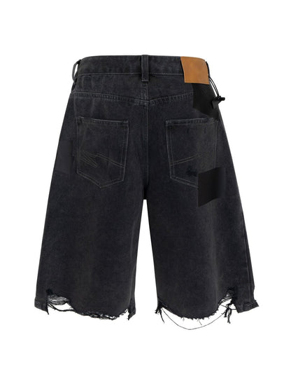 UNDEVELOPED Noir Cutoff Denim Shorts