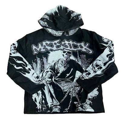 Majestik Bone Squad Tapestry Hoodie