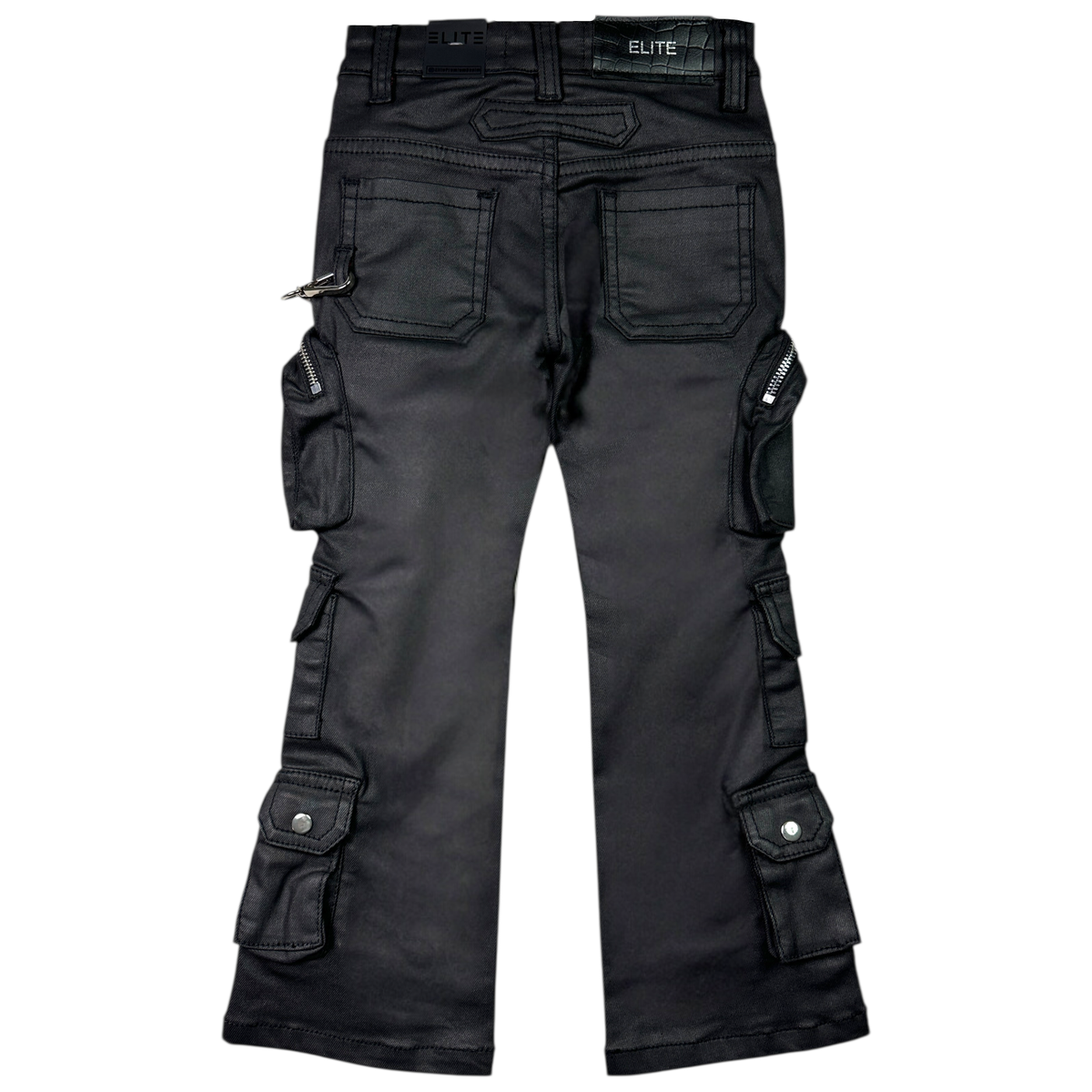 Elite Premium Denim Kid's Black Wax Jeans