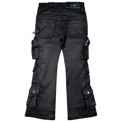 Elite Premium Denim Kid's Black Wax Jeans