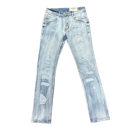 FWRD Crystalized Slim Denim