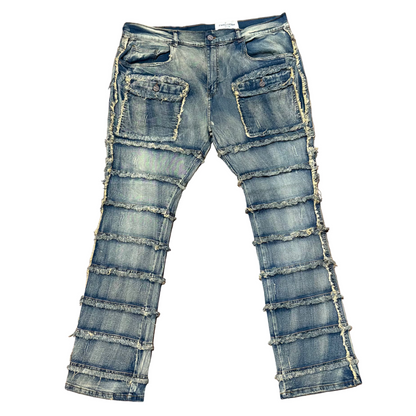 FWRD Patchwork True Stacked Denim Jean