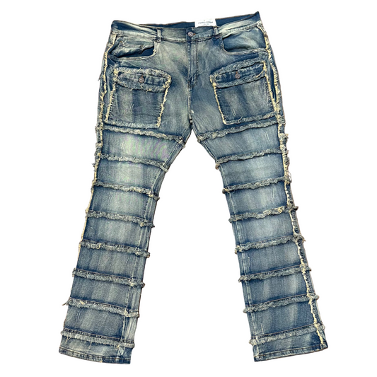 FWRD Patchwork True Stacked Denim Jean