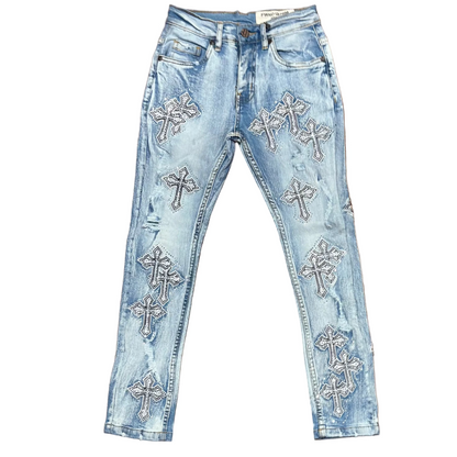 FWRD Kid's Slim Crystal Templar Denim