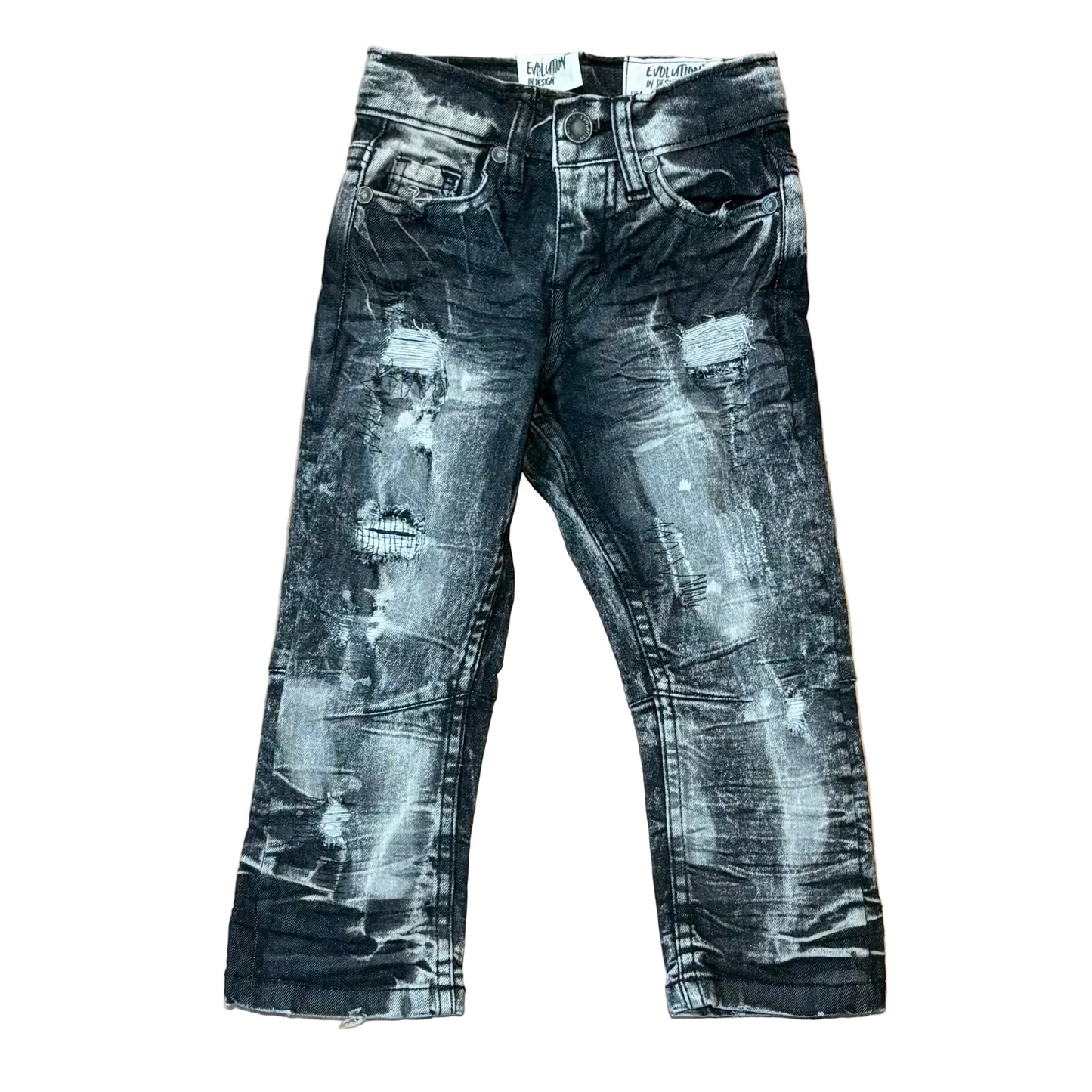 Evolution in Design Kid's Classic Bleach Slim Straight Denim