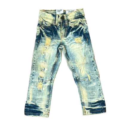 Evolution in Design Kid's Classic Bleach Slim Straight Denim