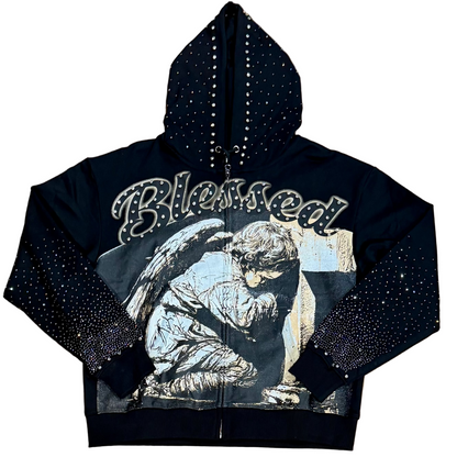 MND GMZ Blessed Zip Hoodie