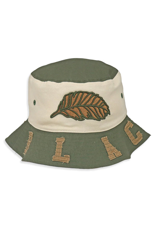 Blac Leaf Rooted In Purpose Reversible Bucket Hat