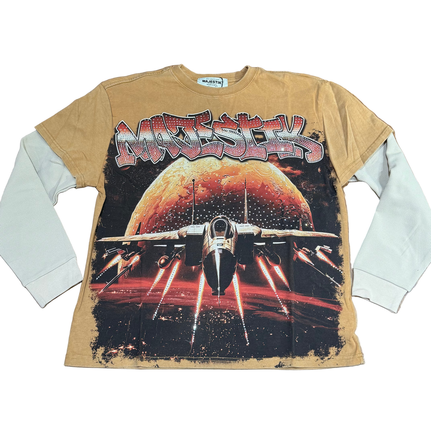 Majestik Live Outside the System Layered Tee