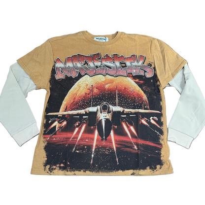 Majestik Live Outside the System Layered Tee