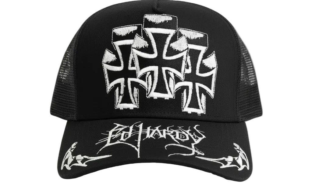Ed Hardy Crosses Trucker Hat