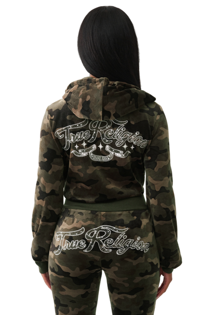 True Religion Camo Velour Pants Set