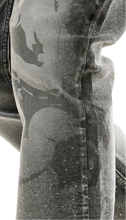 KDNK Angel Rhinestone Jeans