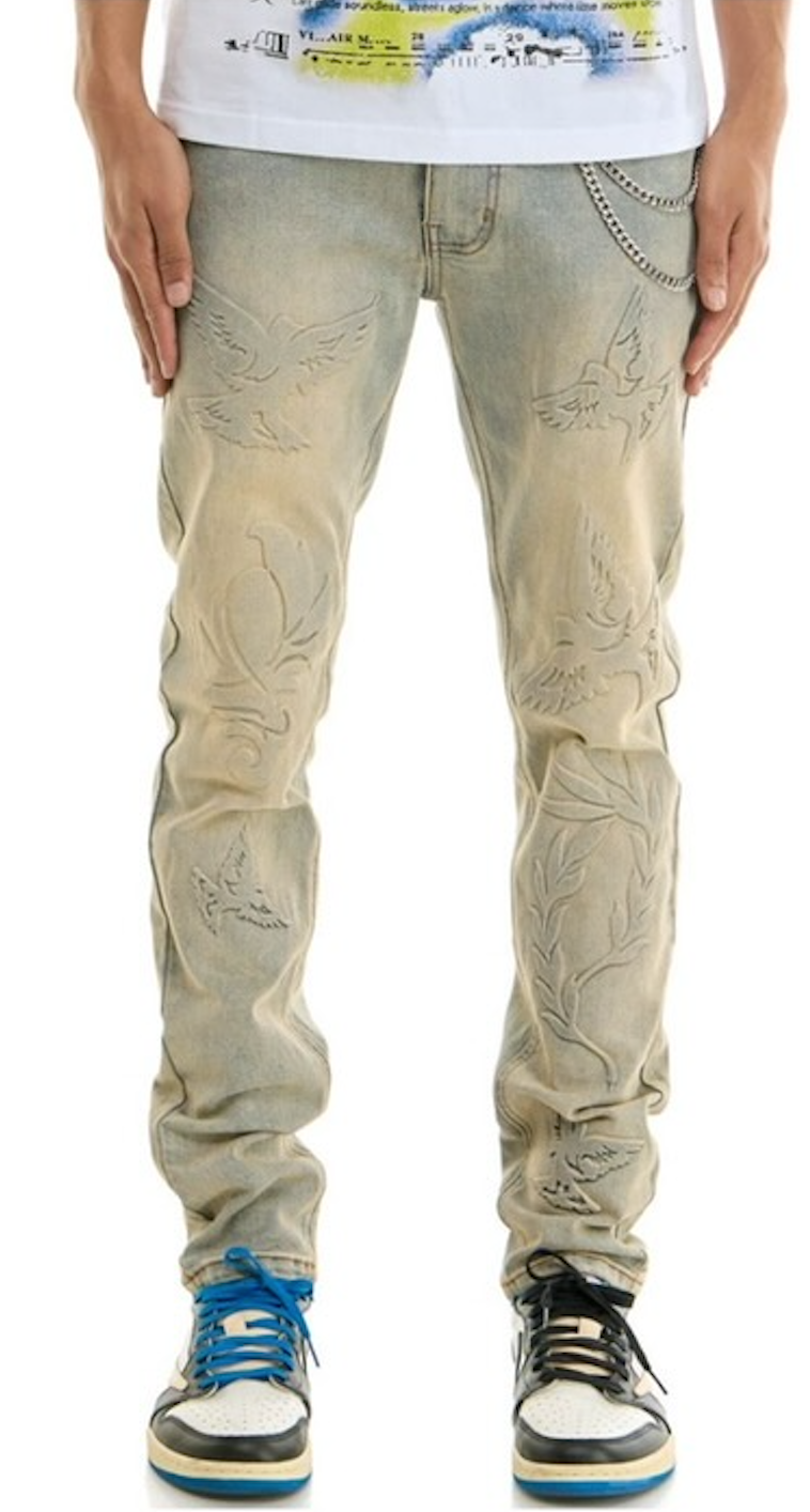 KDNK 3D Peace Jeans