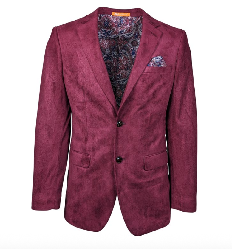 St. Patrick Men's Velvet Patch Jacket