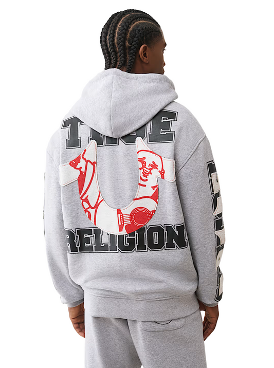 True Religion Terry Applique Zip Hoodie