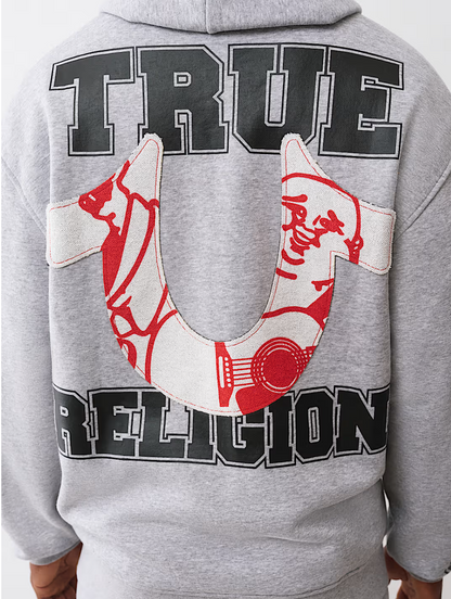 True Religion Terry Applique Zip Hoodie