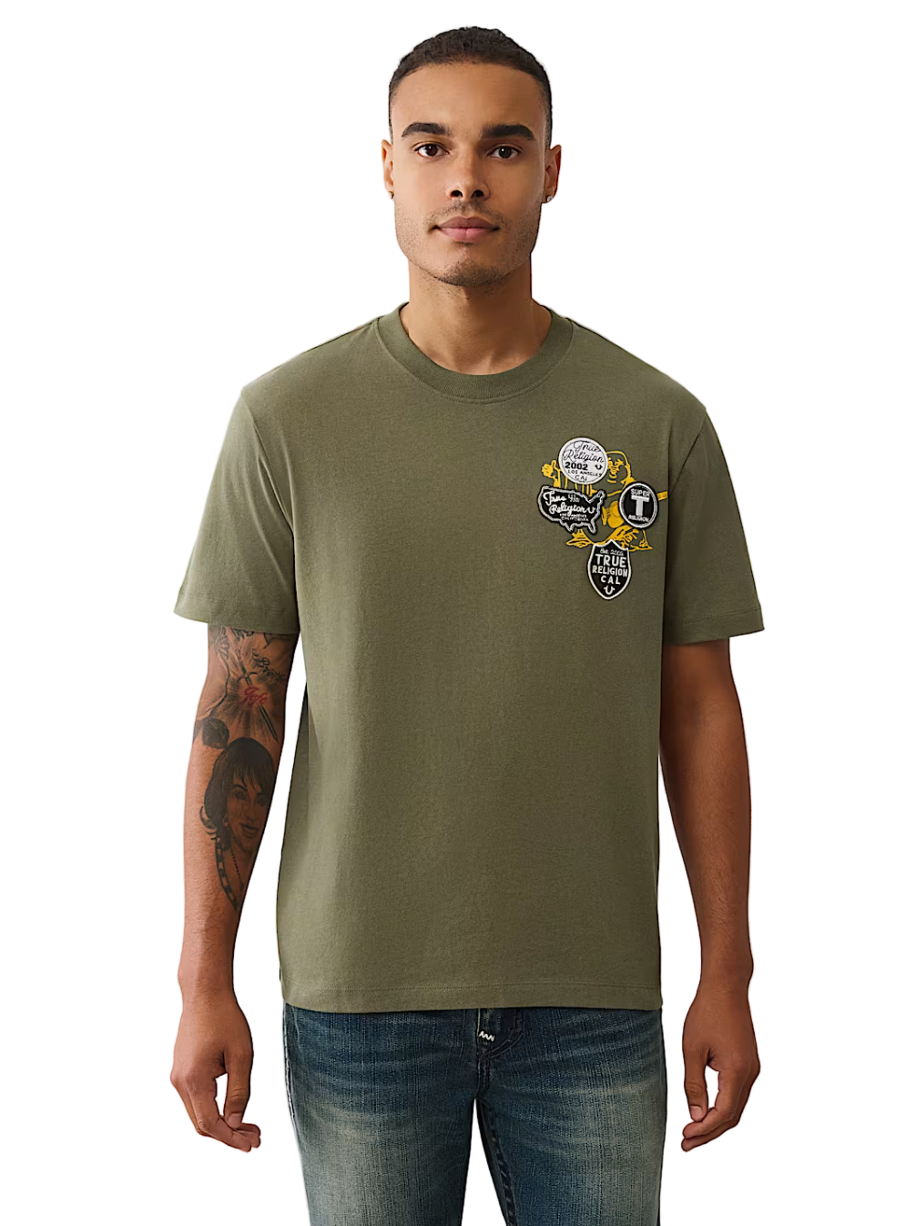 True Religion Buddha Patch University Tee