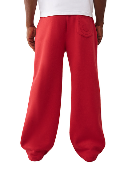 True Religion Logo Flag Baggy Sweatpant