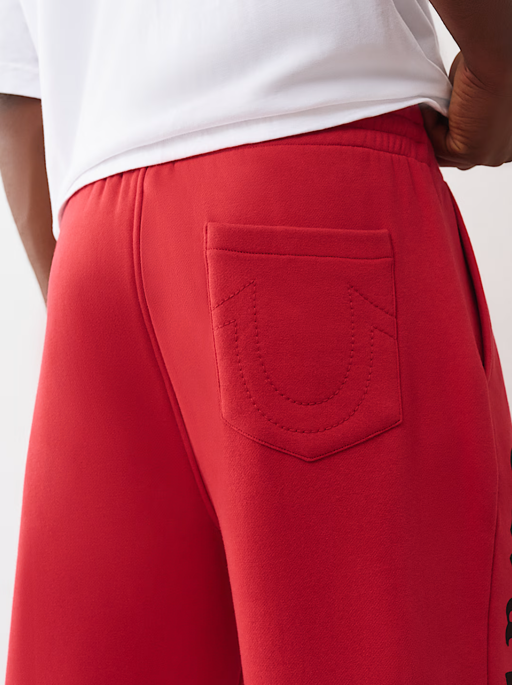 True Religion Logo Flag Baggy Sweatpant