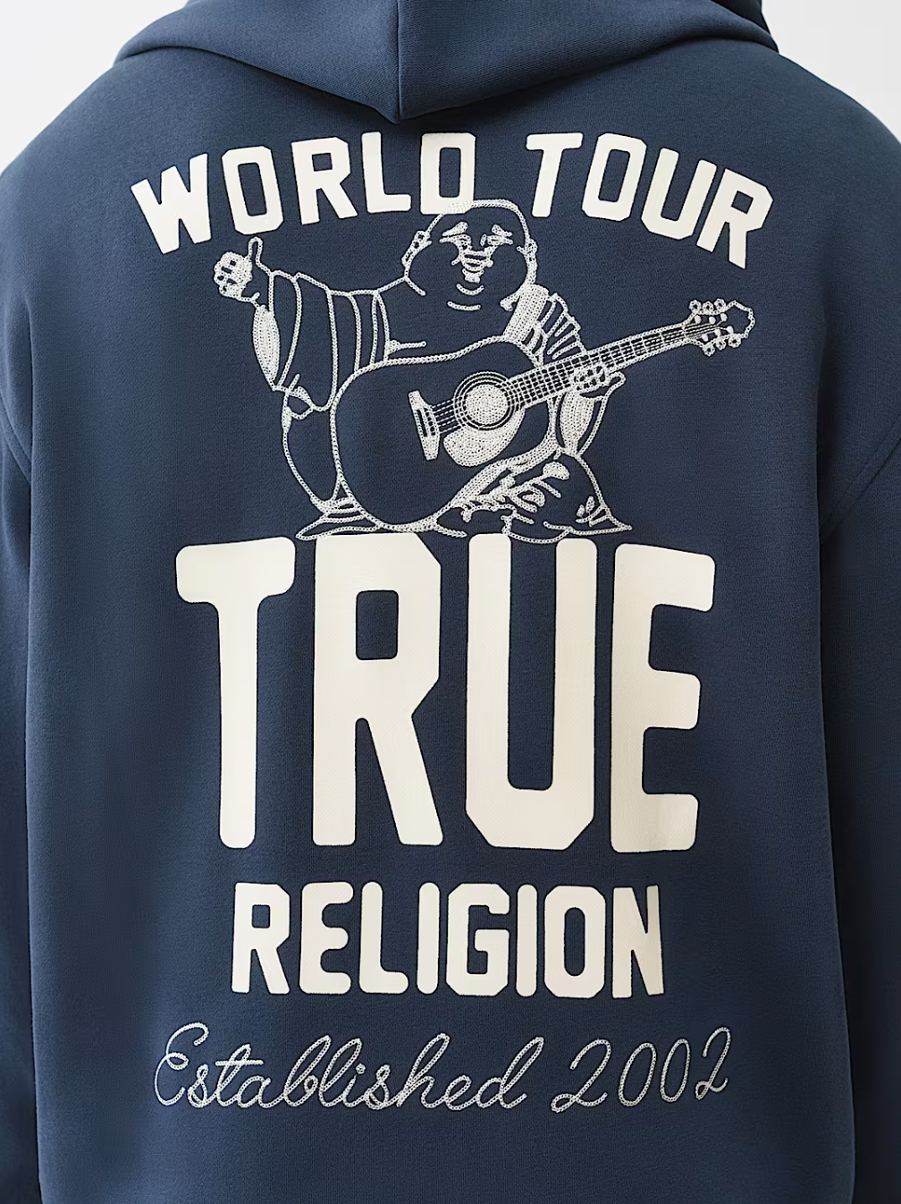 True Religion Vintage Patch Zip Hoodie