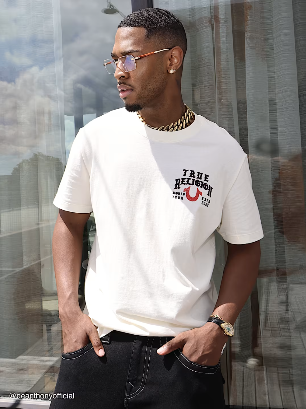 True Religion Script Logo Tee