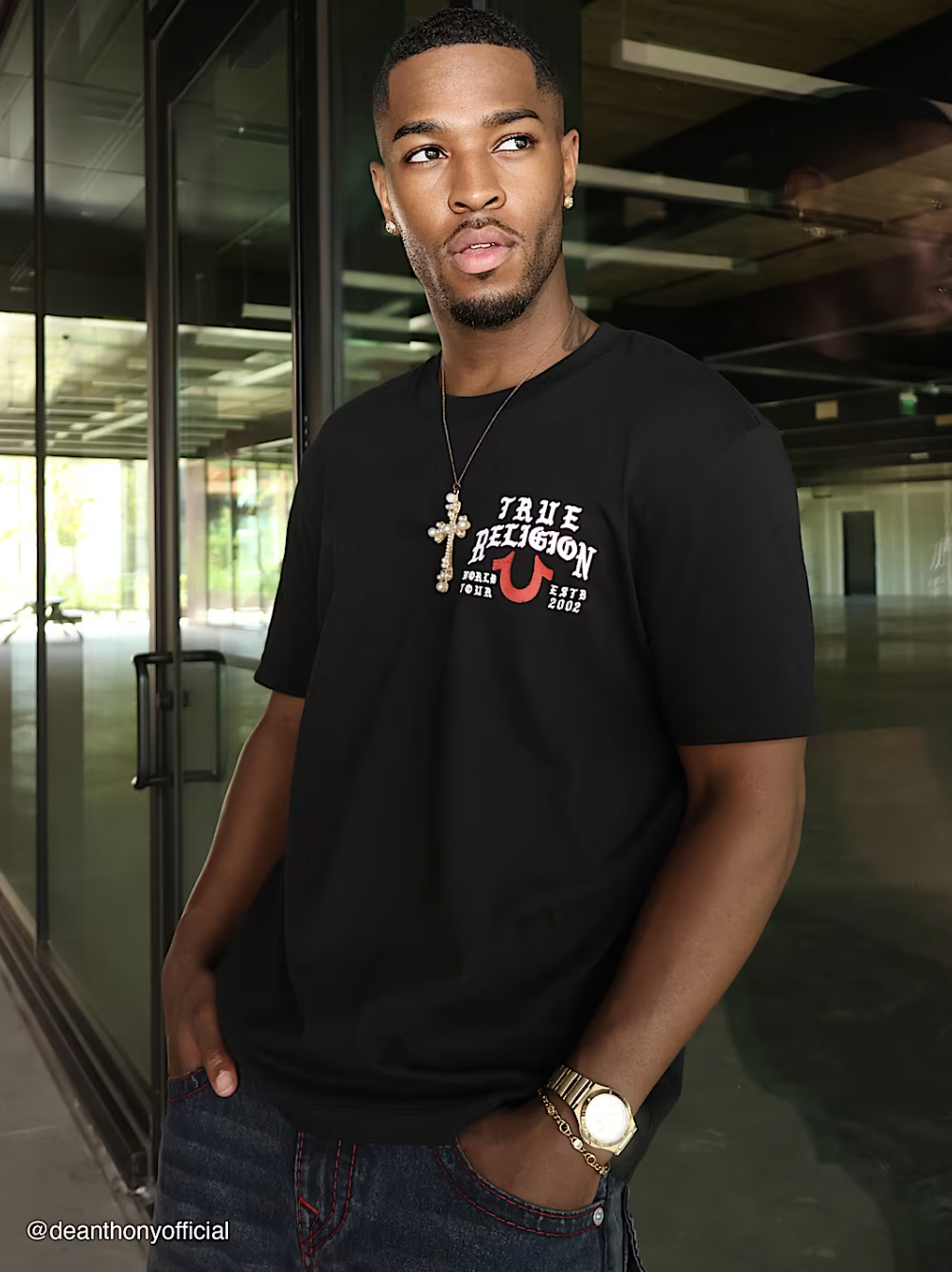 True Religion Script Logo Tee