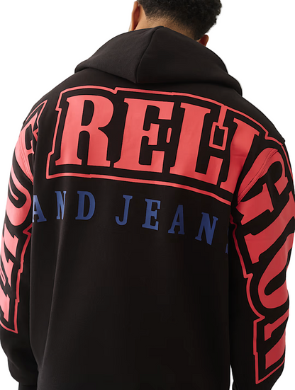 True Religion Arched Logo Zip Hoodie