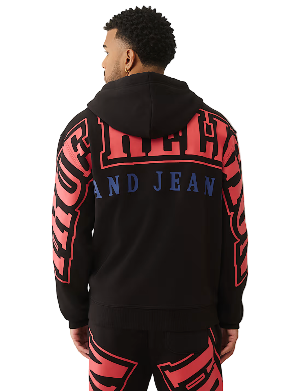 True Religion Arched Logo Zip Hoodie